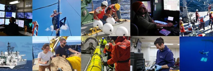 Research Vessel Technicians Hard at Work