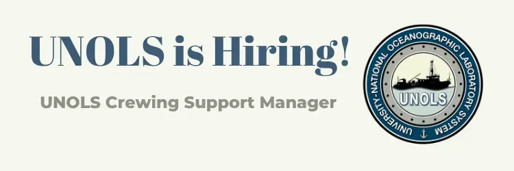 UNOLS is Hiring UNOLS Logo with "UNOLS is Hiring" text