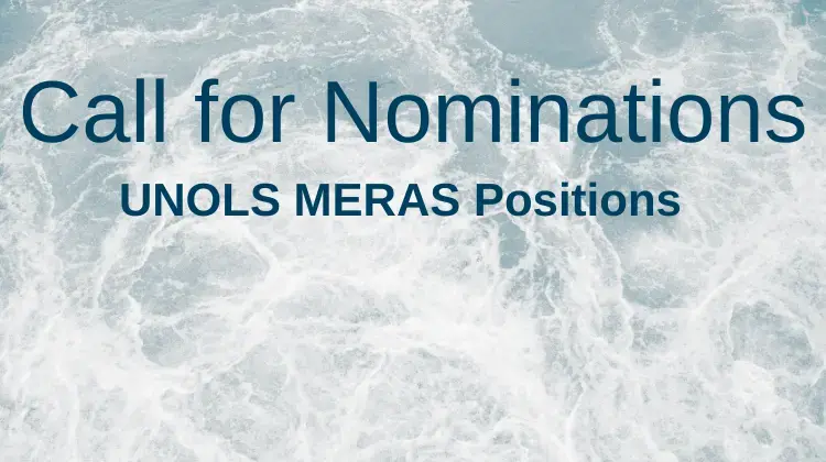 UNOLS Call for Nominations - MERAS Positions on a background of ocean water