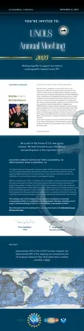 2025 UNOLS Annual Meeting Announcement | UNOLS