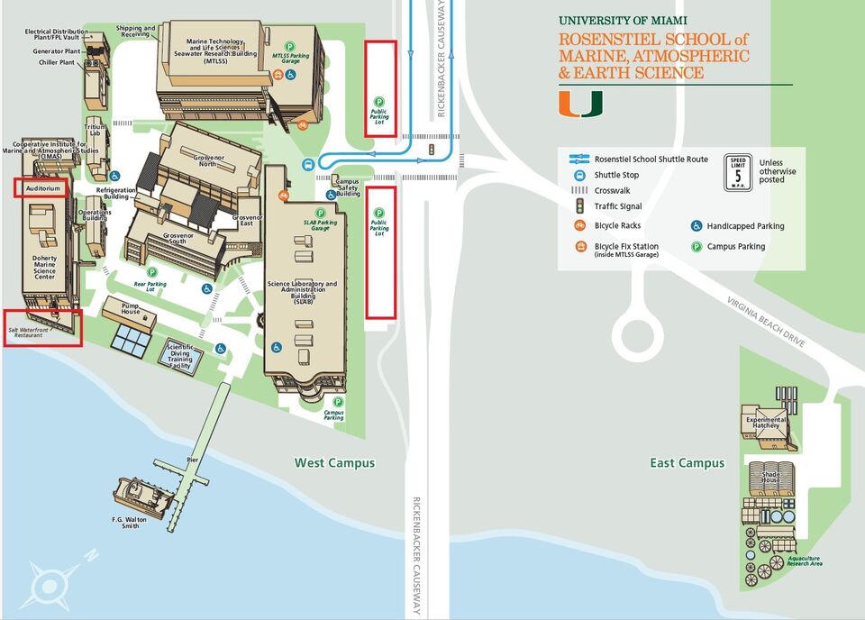 Rosenstiel Campus Map