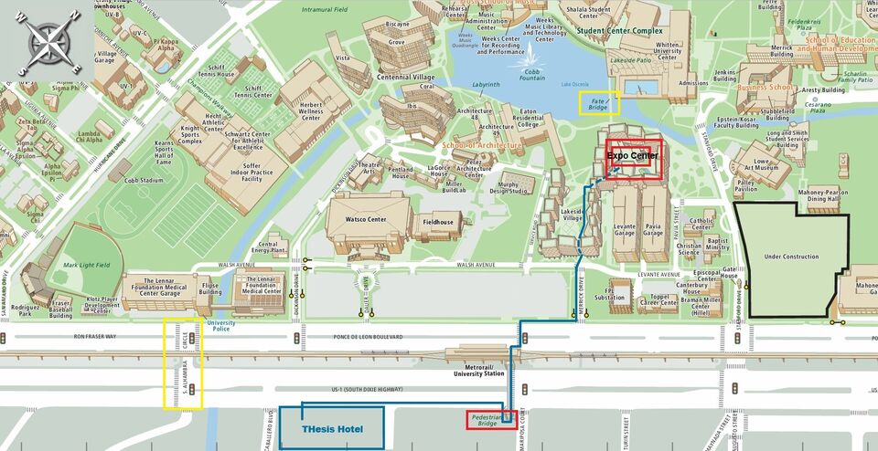 Walking Directions to Lakeside Village